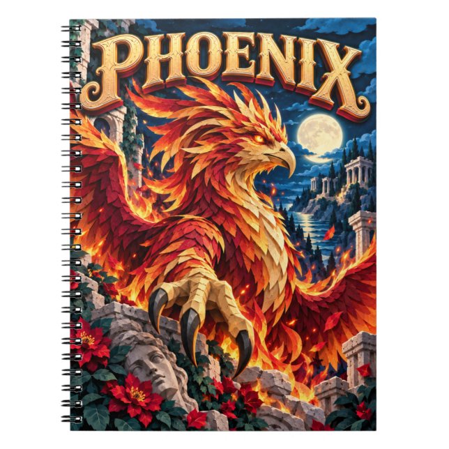 Phoenix, Paper Cut Monster Notebook (Front)