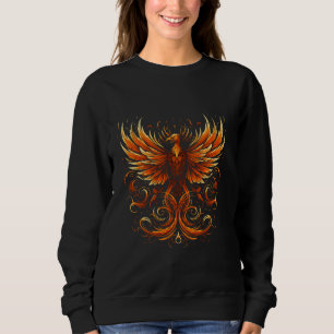 Phoenix Reborn Firebird Rejuvenation Mythical Bird Sweatshirt