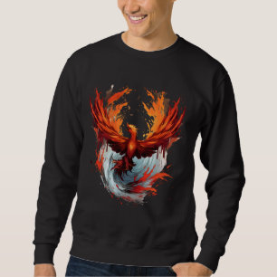 Phoenix Rejuvenation Artwork Firebird Reborn Mythi Sweatshirt