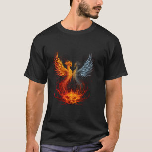Phoenix Rejuvenation Mythical Bird Artwork Reborn T-Shirt