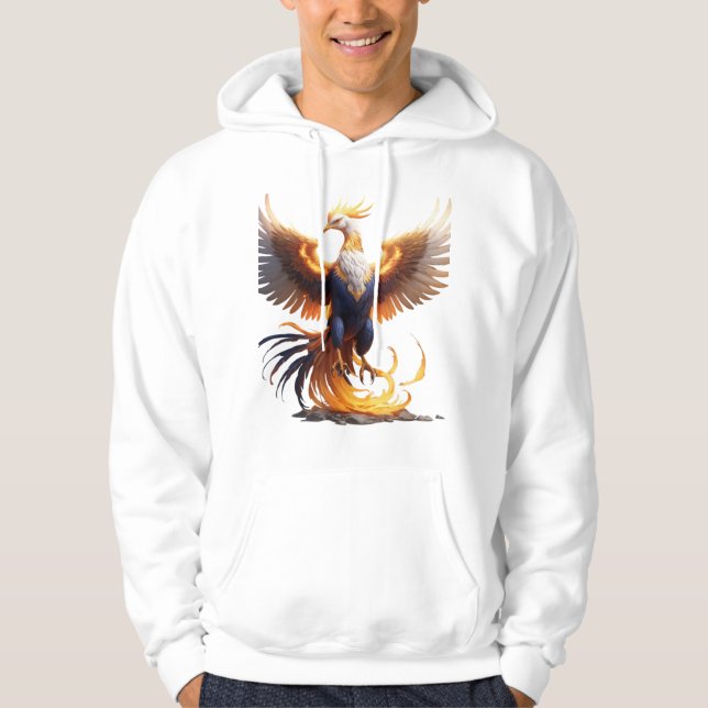 Phoenix Rise Hoodie 🔥 Mythical Fire Bird Sweatshi (Front)