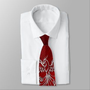 Phoenix Rises From Fire and Ash Tie