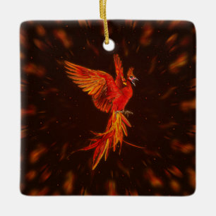 Phoenix Rising - # 1 Ceramic Ornament