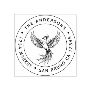 Phoenix Rising Address Stamp