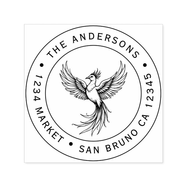 Phoenix Rising Address Stamp (Design)