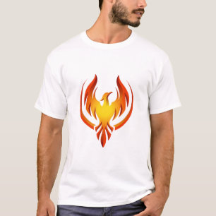 Phoenix Rising: Bold Fire-Inspired Graphic T-Shirt