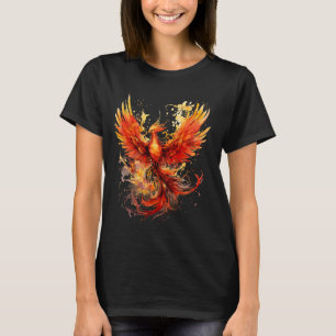 Phoenix Rising Fire Phoenix Bird Rejuvenation Myth T-Shirt