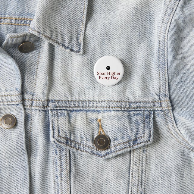 Phoenix Rising From Ashes Inspirational  3 Cm Round Badge (In Situ)