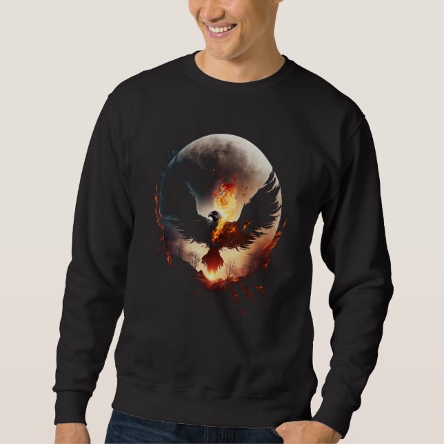 Phoenix Rising From Ashes Resurrectio Rebirth New  Sweatshirt (Front)