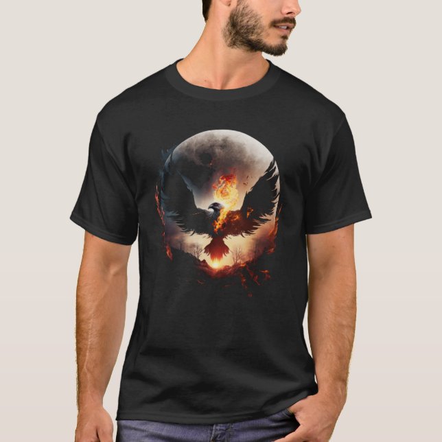 Phoenix Rising From Ashes Resurrectio Rebirth New  T-Shirt (Front)