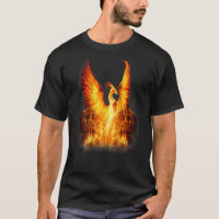 Phoenix Rising From Ashes Resurrection On The Back