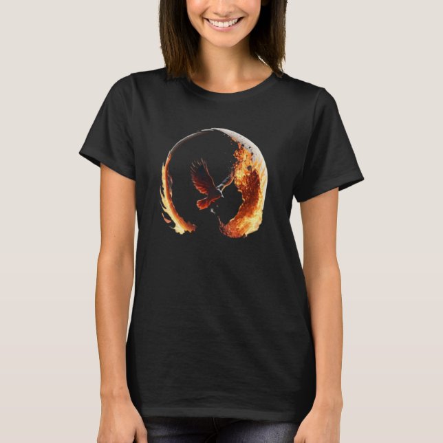 Phoenix Rising From Ashes Resurrection Rebirth New T-Shirt (Front)