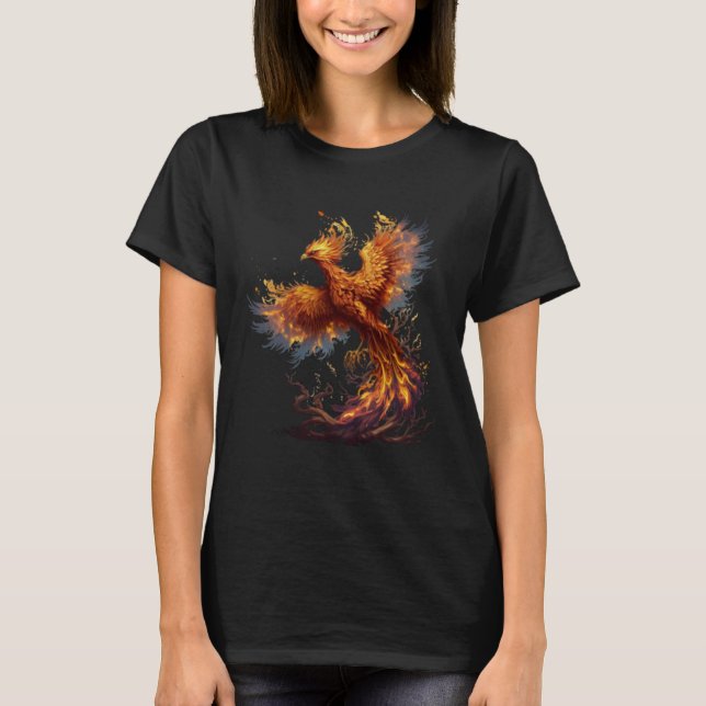 Phoenix Rising From Ashes Resurrection Rebirth New T-Shirt (Front)