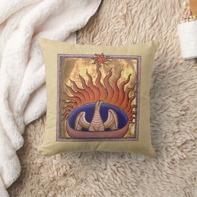 Phoenix Rising from the Ashes Cushion (Blanket)