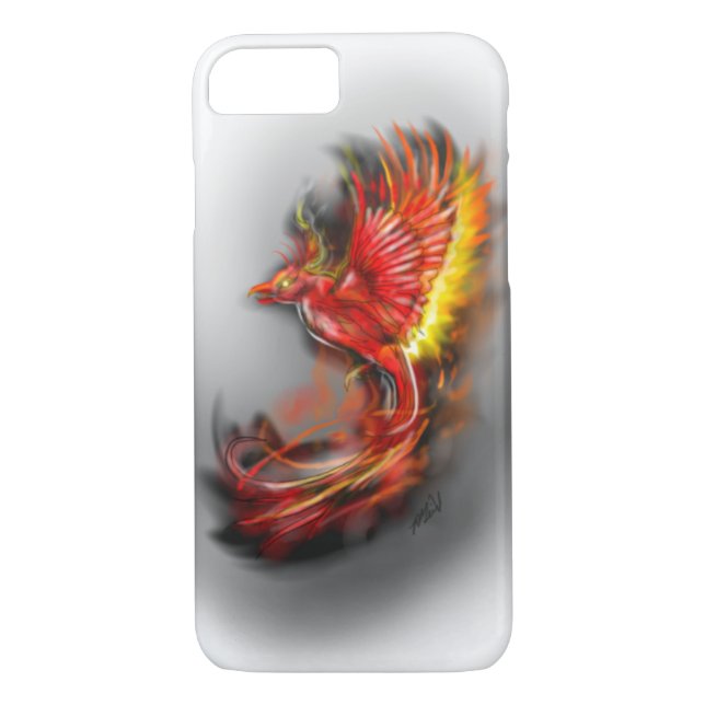 phoenix rising from the ashes, rebirth fire birds Case-Mate iPhone case (Back)