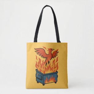 Phoenix rising from the dumpster fire              tote bag