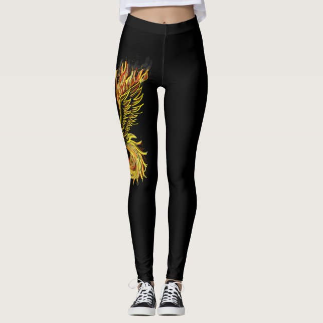 Phoenix Rising From the Flames Leggings (Front)