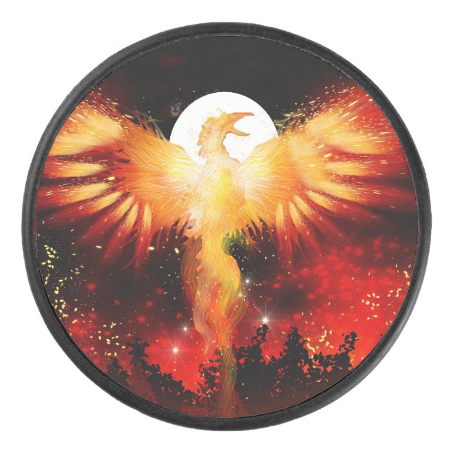 Phoenix Rising Hockey Puck (Front)
