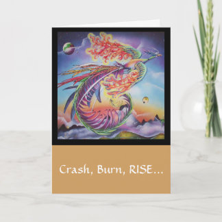 "Phoenix Rising" inspirational get well card