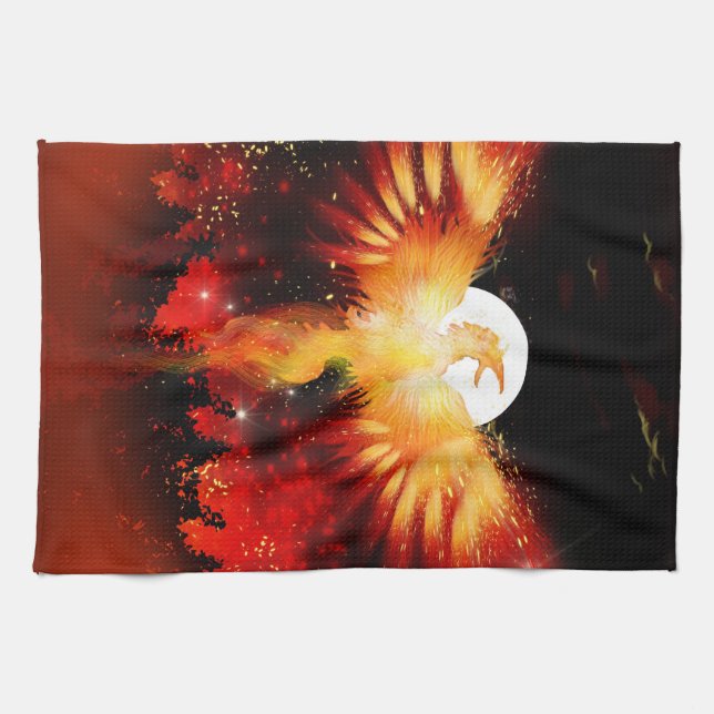 Phoenix Rising  Kitchen Towel (Horizontal)