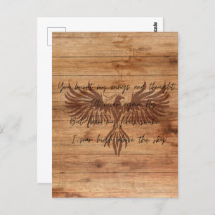 Phoenix Rising Motivation Postcard