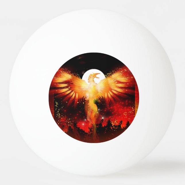 Phoenix Rising Ping Pong Ball (Front)