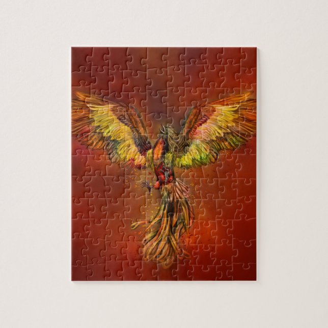 Phoenix Rising - red sky Jigsaw Puzzle (Vertical)