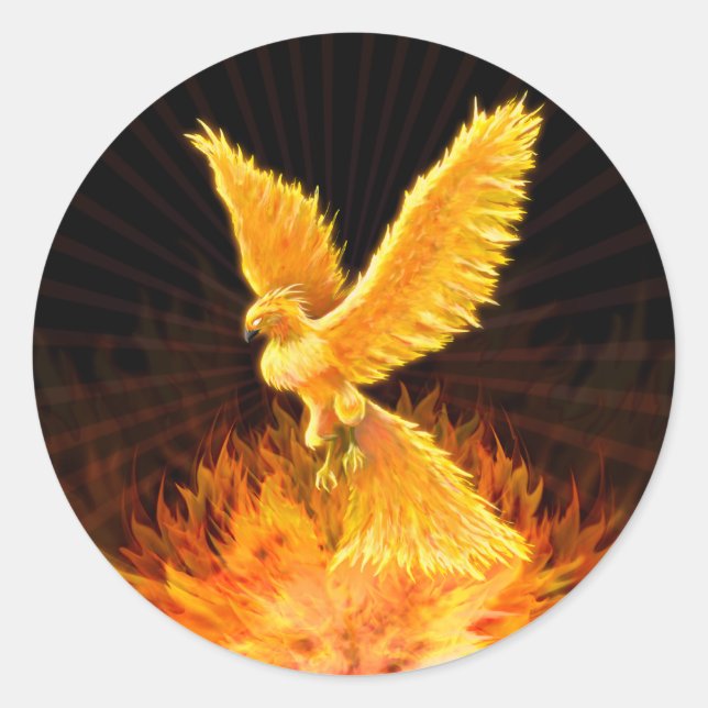 Phoenix Rising - Sticker (Front)