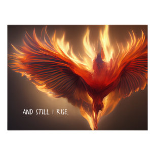 Phoenix Rising Support Inspiring Strength Photo Print