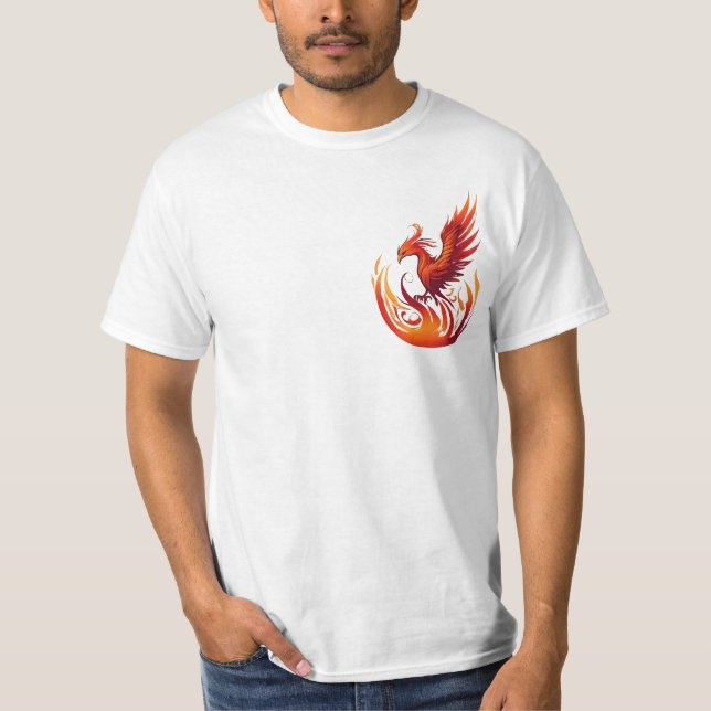 Phoenix Rising – Symbol of Strength and Renewal T-Shirt (Front)
