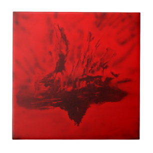 Phoenix Rising Tile for Decor, Trivet, Gift Box
