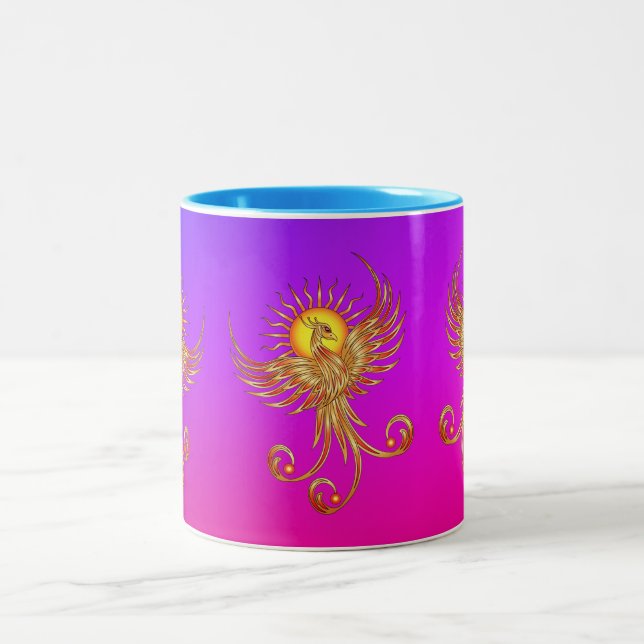 Phoenix Rising Two-Tone Coffee Mug (Center)