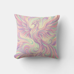 Phoenix Rising Wings Throw Pillow