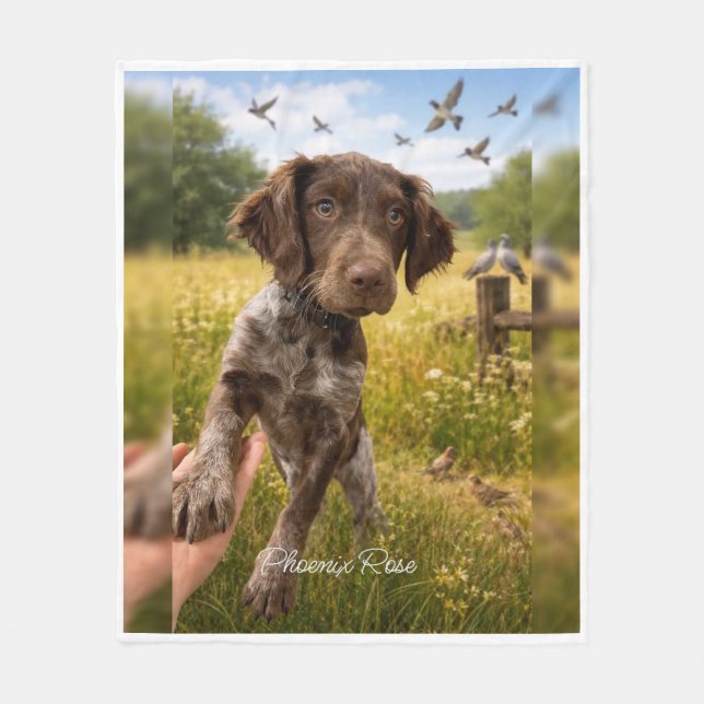 Phoenix Rose, Forever Loyal Sherpa Throw Blanket (Front)