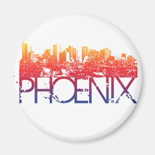 Phoenix Skyline Design Magnet