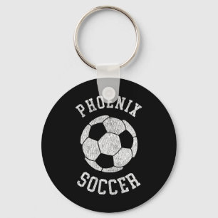 Phoenix Soccer Retro Distressed 90's Vintage Key Ring