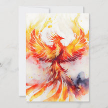Phoenix Spreading it's Wings Rising from the Ashes