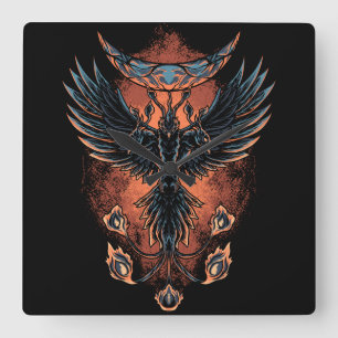 Phoenix Square Wall Clock