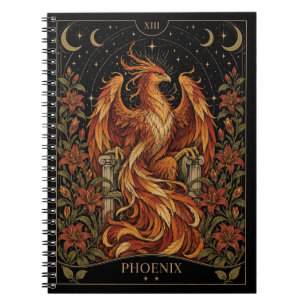 Phoenix, Starlit Tarot Art Notebook