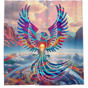 Phoenix Sunrise Shower Curtain