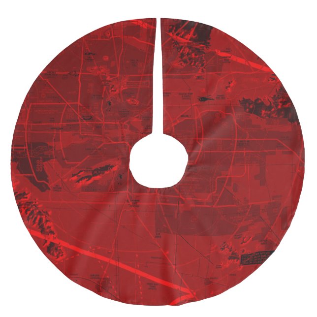 Phoenix TAC Chart Brushed Polyester Tree Skirt (Front)