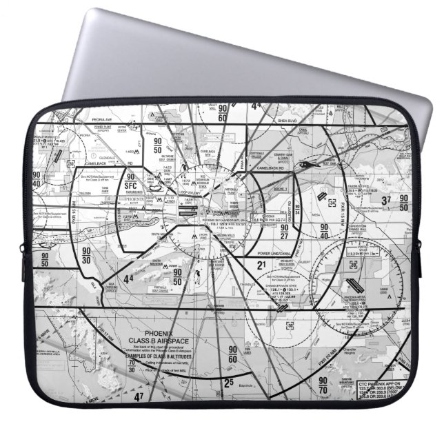 Phoenix TAC Chart Laptop Sleeve (Front)