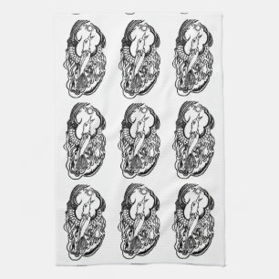 Phoenix Tattoo Tea Towel