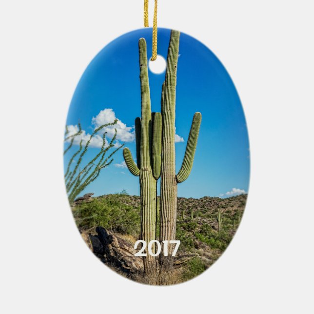 Phoenix, Tucson, Mesa, Scottsdale, Goodyear Ceramic Tree Decoration (Back)