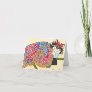 Phoenix uchikake notecard