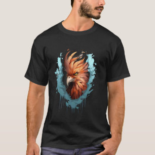Phoenix Wall Animal Art Mythical Bird Reborn Rejuv T-Shirt