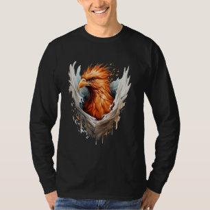 Phoenix Wall Artwork Firebird Mythical Bird Phoeni T-Shirt
