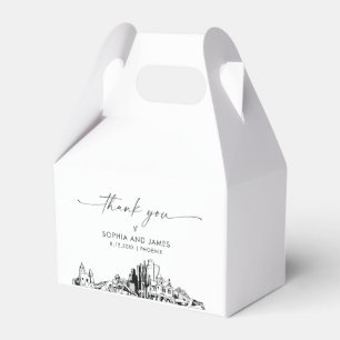 Phoenix Wedding Personalised Favour Box