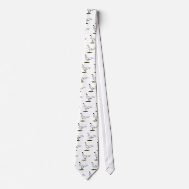 Phoenix:  White Hen Tie (Front)