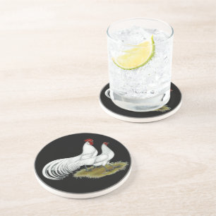 Phoenix:  White Pair Coaster